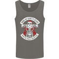 Sons of Santa Biker Motorcycle Christmas Mens Vest Tank Top Charcoal