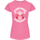 Sons of Santa Biker Motorcycle Christmas Womens Petite Cut T-Shirt Azalea