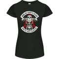 Sons of Santa Biker Motorcycle Christmas Womens Petite Cut T-Shirt Black