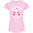 Sons of Santa Biker Motorcycle Christmas Womens Petite Cut T-Shirt Light Pink