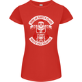 Sons of Santa Biker Motorcycle Christmas Womens Petite Cut T-Shirt Red