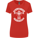 Sons of Santa Biker Motorcycle Christmas Womens Wider Cut T-Shirt Red
