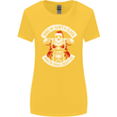 Sons of Santa Biker Motorcycle Christmas Womens Wider Cut T-Shirt Yellow
