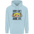Sorry Can't Anime Bye Funny Anti-Social Childrens Kids Hoodie Light Blue
