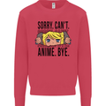 Sorry Can't Anime Bye Funny Anti-Social Kids Sweatshirt Jumper Heliconia