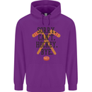 Sorry Can't Hockey Bye Funny Ice Street Childrens Kids Hoodie Purple