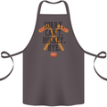 Sorry Can't Hockey Bye Funny Ice Street Cotton Apron 100% Organic Dark Grey