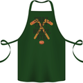 Sorry Can't Hockey Bye Funny Ice Street Cotton Apron 100% Organic Forest Green