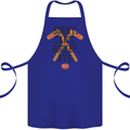 Sorry Can't Hockey Bye Funny Ice Street Cotton Apron 100% Organic Royal Blue