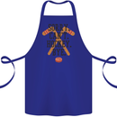 Sorry Can't Hockey Bye Funny Ice Street Cotton Apron 100% Organic Royal Blue