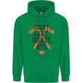 Sorry Can't Hockey Bye Funny Ice Street Mens 80% Cotton Hoodie Irish Green