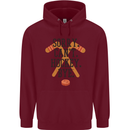 Sorry Can't Hockey Bye Funny Ice Street Mens 80% Cotton Hoodie Maroon