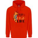 Sorry I'm Late My Alaskan Was Sitting On Me Childrens Kids Hoodie Bright Red