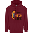 Sorry I'm Late My Alaskan Was Sitting On Me Childrens Kids Hoodie Maroon