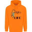 Sorry I'm Late My Alaskan Was Sitting On Me Childrens Kids Hoodie Orange