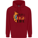 Sorry I'm Late My Alaskan Was Sitting On Me Childrens Kids Hoodie Red