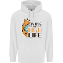 Sorry I'm Late My Alaskan Was Sitting On Me Childrens Kids Hoodie White