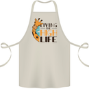 Sorry I'm Late My Alaskan Was Sitting On Me Cotton Apron 100% Organic Natural