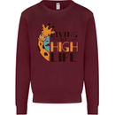 Sorry I'm Late My Alaskan Was Sitting On Me Kids Sweatshirt Jumper Maroon