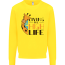 Sorry I'm Late My Alaskan Was Sitting On Me Kids Sweatshirt Jumper Yellow