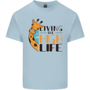 Sorry I'm Late My Alaskan Was Sitting On Me Kids T-Shirt Childrens Light Blue