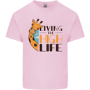 Sorry I'm Late My Alaskan Was Sitting On Me Kids T-Shirt Childrens Light Pink