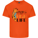 Sorry I'm Late My Alaskan Was Sitting On Me Kids T-Shirt Childrens Orange