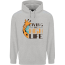 Sorry I'm Late My Alaskan Was Sitting On Me Mens 80% Cotton Hoodie Sports Grey