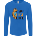 Sorry I'm Late My Alaskan Was Sitting On Me Mens Long Sleeve T-Shirt Royal Blue