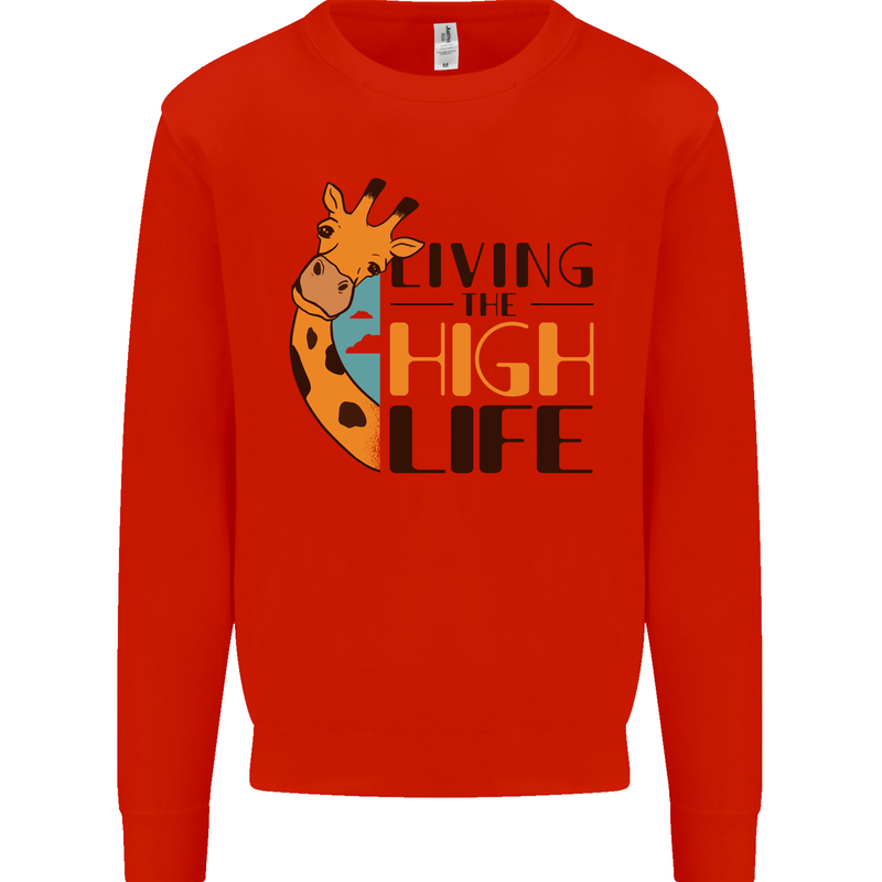 Sorry I'm Late My Alaskan Was Sitting On Me Mens Sweatshirt Jumper Bright Red