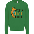 Sorry I'm Late My Alaskan Was Sitting On Me Mens Sweatshirt Jumper Irish Green