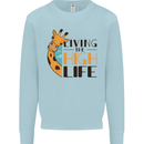 Sorry I'm Late My Alaskan Was Sitting On Me Mens Sweatshirt Jumper Light Blue