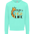Sorry I'm Late My Alaskan Was Sitting On Me Mens Sweatshirt Jumper Peppermint