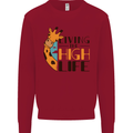 Sorry I'm Late My Alaskan Was Sitting On Me Mens Sweatshirt Jumper Red
