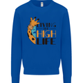 Sorry I'm Late My Alaskan Was Sitting On Me Mens Sweatshirt Jumper Royal Blue