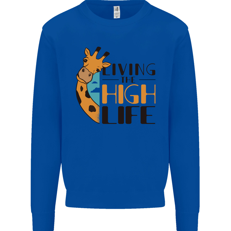 Sorry I'm Late My Alaskan Was Sitting On Me Mens Sweatshirt Jumper Royal Blue