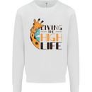 Sorry I'm Late My Alaskan Was Sitting On Me Mens Sweatshirt Jumper White