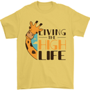 Sorry I'm Late My Alaskan Was Sitting On Me Mens T-Shirt 100% Cotton Yellow