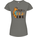 Sorry I'm Late My Alaskan Was Sitting On Me Womens Petite Cut T-Shirt Charcoal