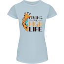 Sorry I'm Late My Alaskan Was Sitting On Me Womens Petite Cut T-Shirt Light Blue