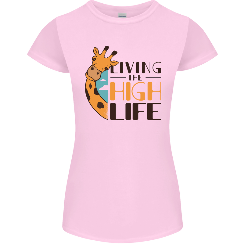 Sorry I'm Late My Alaskan Was Sitting On Me Womens Petite Cut T-Shirt Light Pink