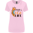 Sorry I'm Late My Alaskan Was Sitting On Me Womens Wider Cut T-Shirt Light Pink