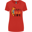 Sorry I'm Late My Alaskan Was Sitting On Me Womens Wider Cut T-Shirt Red