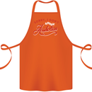 Sorry, I Don't Speak Assholian Funny Slogan Cotton Apron 100% Organic Orange