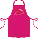 Sorry, I Don't Speak Assholian Funny Slogan Cotton Apron 100% Organic Pink