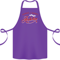 Sorry, I Don't Speak Assholian Funny Slogan Cotton Apron 100% Organic Purple