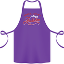 Sorry, I Don't Speak Assholian Funny Slogan Cotton Apron 100% Organic Purple
