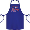 Sorry, I Don't Speak Assholian Funny Slogan Cotton Apron 100% Organic Royal Blue