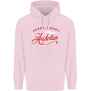 Sorry, I Don't Speak Assholian Funny Slogan Mens 80% Cotton Hoodie Light Pink