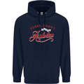 Sorry, I Don't Speak Assholian Funny Slogan Mens 80% Cotton Hoodie Navy Blue